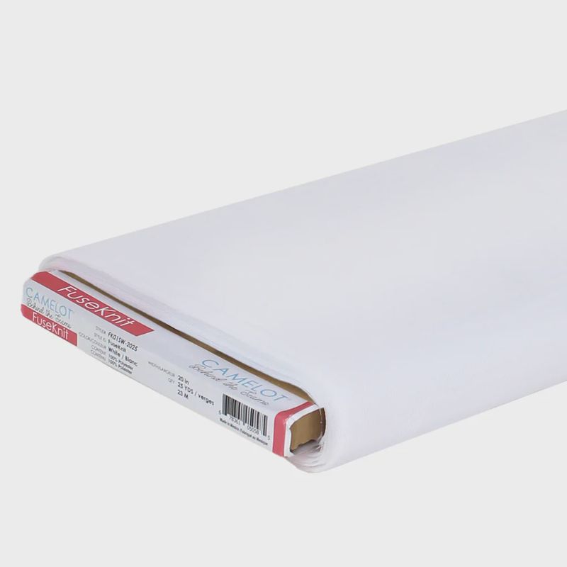 FuseKnit White FK01SW 20" wide - by the metre
