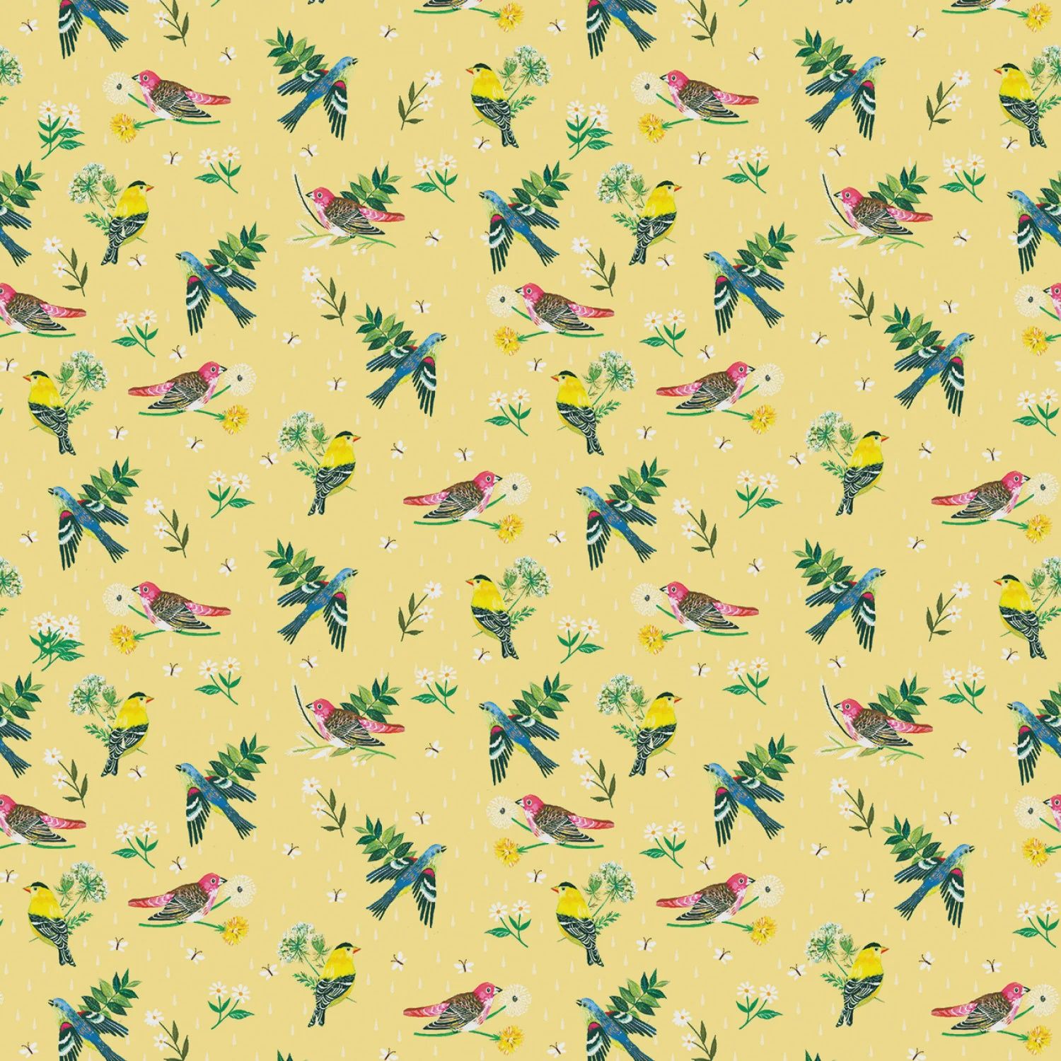 A Wildflower Heart Morning Birdsong Light Honey by Katie Daisy