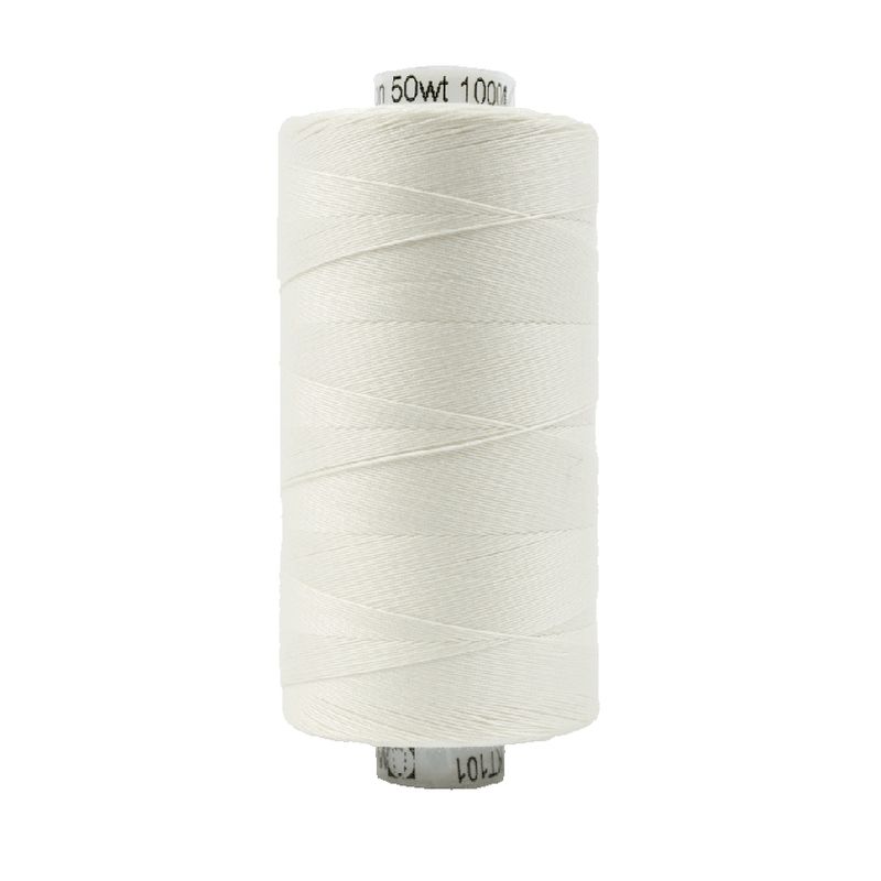 101 - Wonderfil Konfetti Cotton Thread, 1000m, Soft White