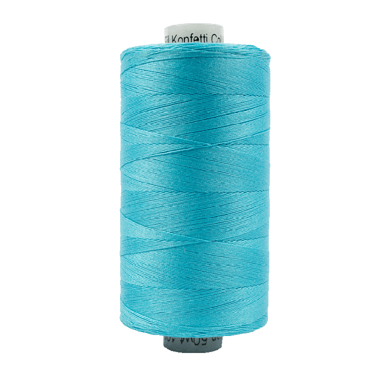 608 - Wonderfil Konfetti Cotton Thread, 1000m, Med Peacock Blue