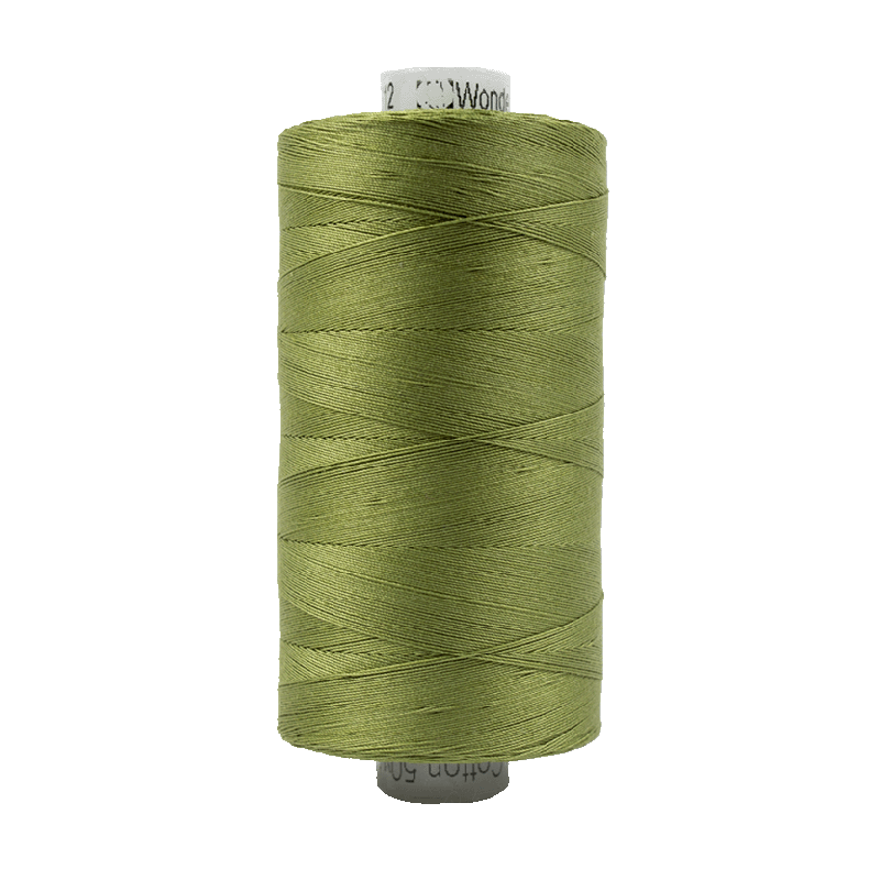 612 - Wonderfil Konfetti Cotton Thread, 1000m, Olive Green