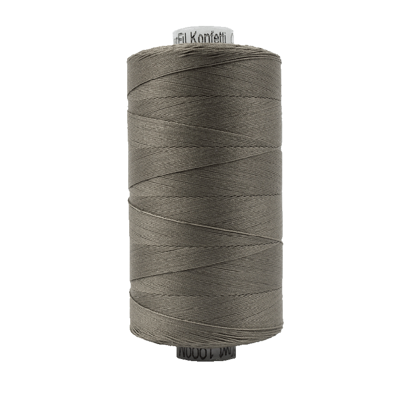 804 - Wonderfil Konfetti Cotton Thread, 1000m, Brown/Grey