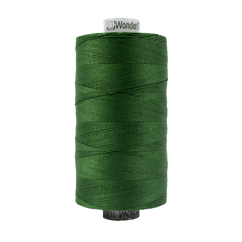 704 - Wonderfil Konfetti Cotton Thread, 1000m, Dark Xmas Green