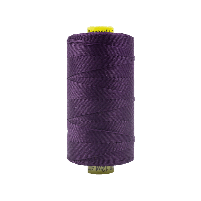 15 - 12wt Cotton Spagetti 400m - Eggplant by Wonderfil