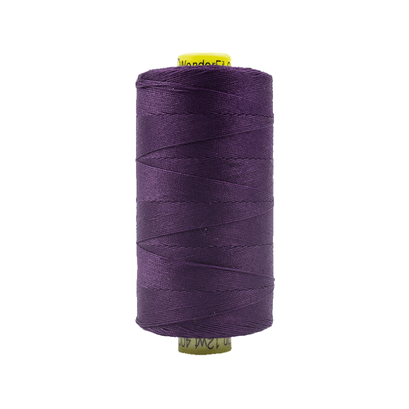 15 - 12wt Cotton Spagetti 400m - Eggplant by Wonderfil