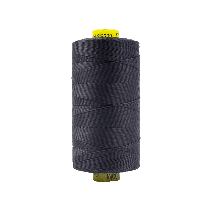 202 - 12wt Cotton Spagetti 400m - Charcoal by Wonderfil