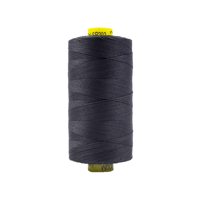 202 - 12wt Cotton Spagetti 400m - Charcoal by Wonderfil