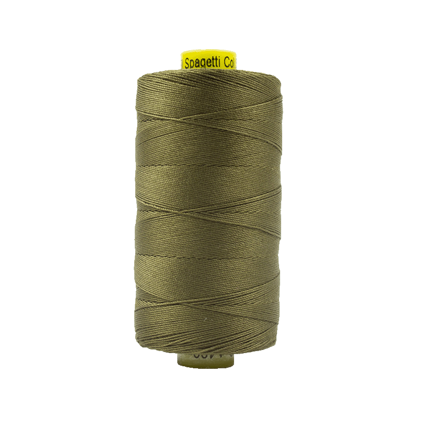 22 - 12wt Cotton Spagetti 400m - Army Green by Wonderfil
