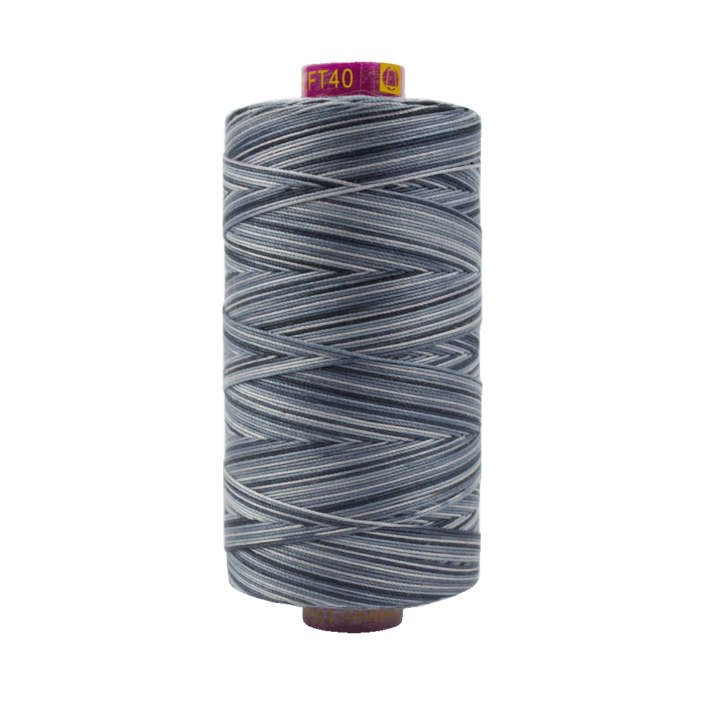 40 - Fruitti 12wt Cotton 400m - Slate by Wonderfil