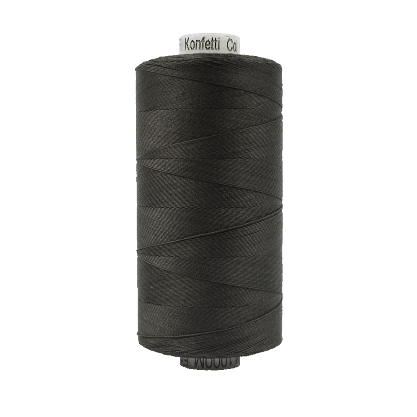 201 - Wonderfil Konfetti Cotton Thread, 1000m, Soft Black