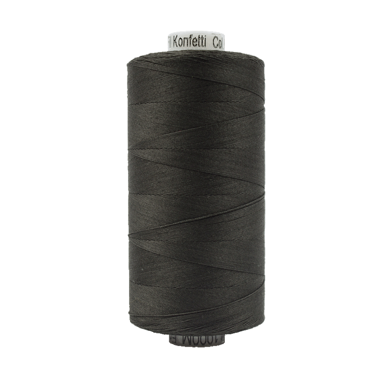 201 - Wonderfil Konfetti Cotton Thread, 1000m, Soft Black