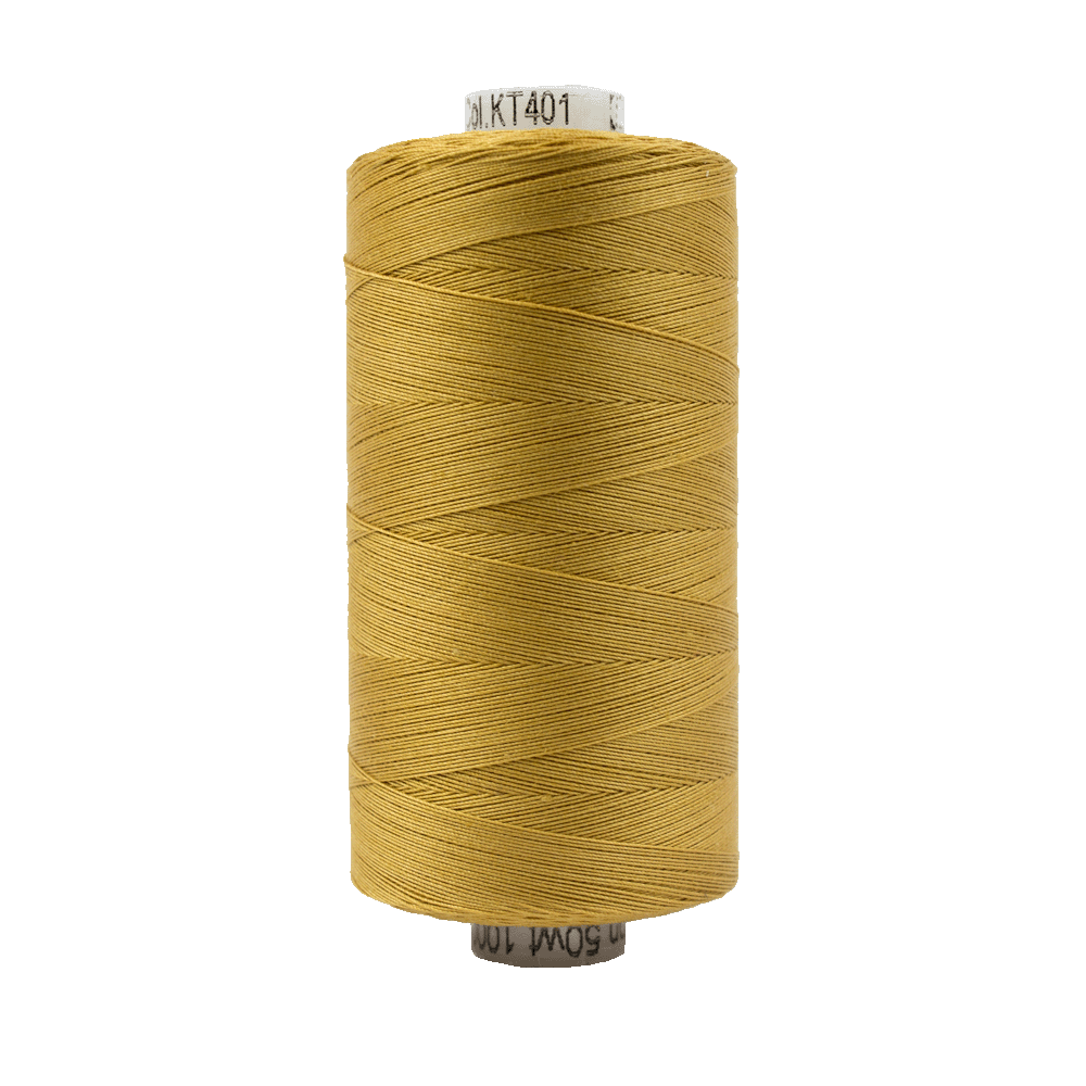 401 - Wonderfil Konfetti Cotton Thread, 1000m, Dark Gold