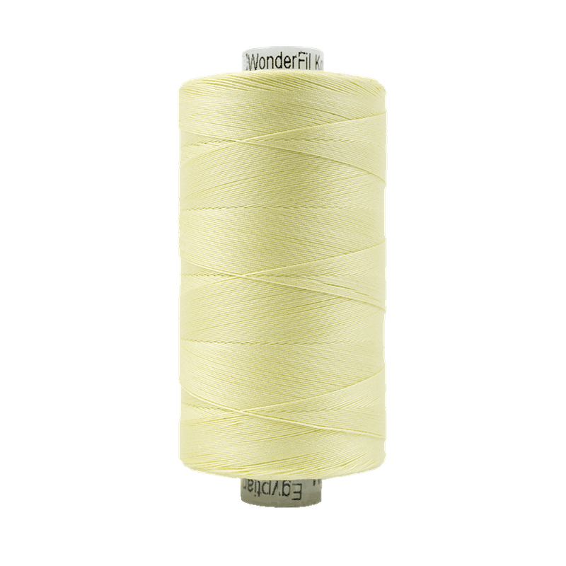 405 - Wonderfil Konfetti Cotton Thread, 1000m, Pale Yellow