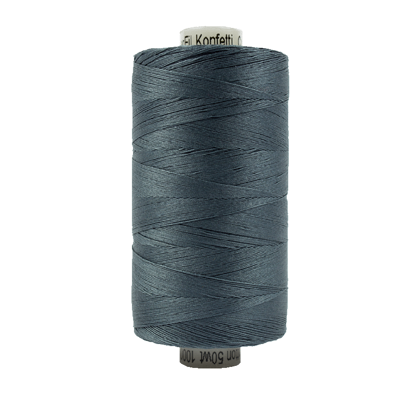 904 - Wonderfil Konfetti Cotton Thread, 1000m, Blue/Grey
