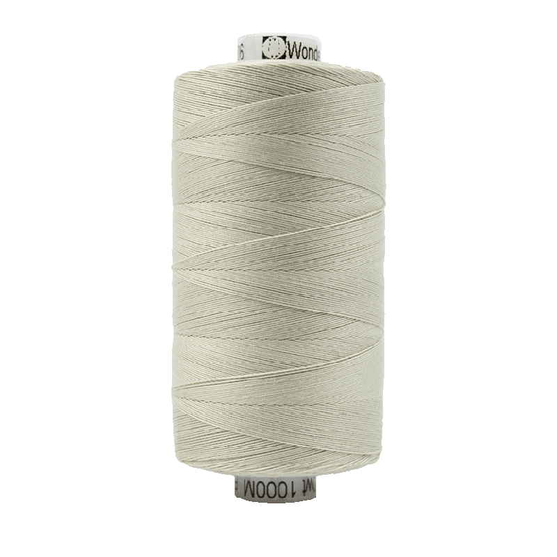 906 - Wonderfil Konfetti Cotton Thread, 1000m, Pale Grey