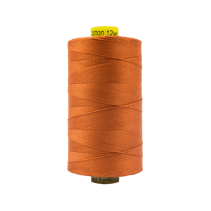 10 - 12wt Cotton Spagetti 400m - Dark Pumpkin by Wonderfil