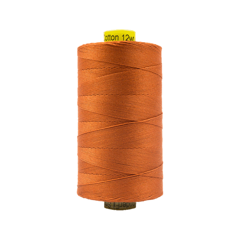 10 - 12wt Cotton Spagetti 400m - Dark Pumpkin by Wonderfil