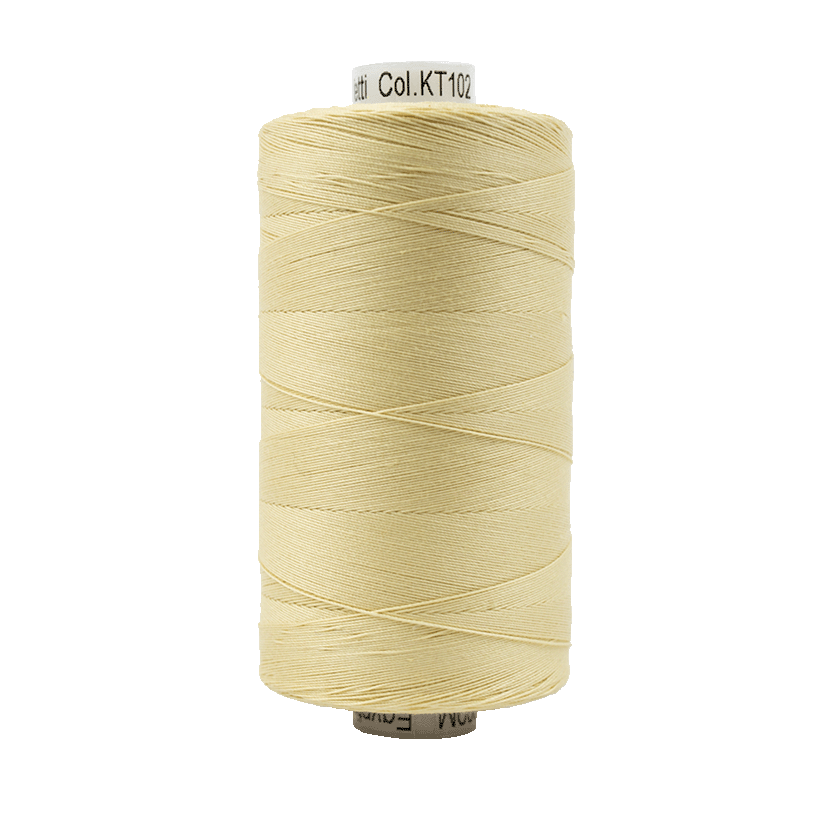 102 - Wonderfil Konfetti Cotton Thread, 1000m, Ecru