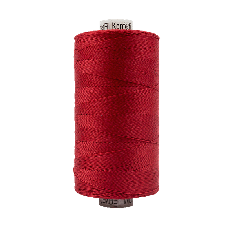 302 - Wonderfil Konfetti Cotton Thread, 1000m, Christmas Red