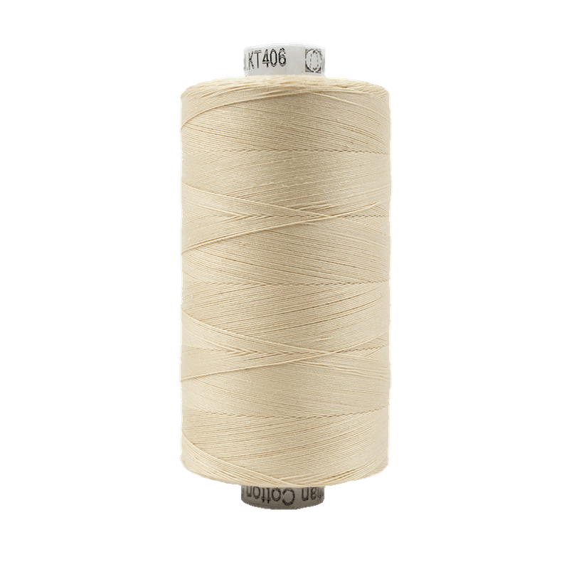 406 - Wonderfil Konfetti Cotton Thread, 1000m, Ivory