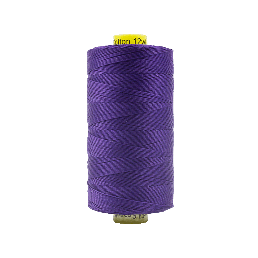 07 - 12wt Cotton Spagetti 400m - Deep Royal Purple by Wonderfil