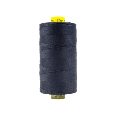 201 - 12wt Cotton Spagetti 400m - Soft Black by Wonderfil