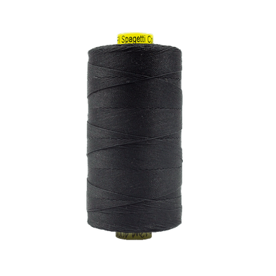 200 - 12wt Cotton Spagetti 400m - Black by Wonderfil
