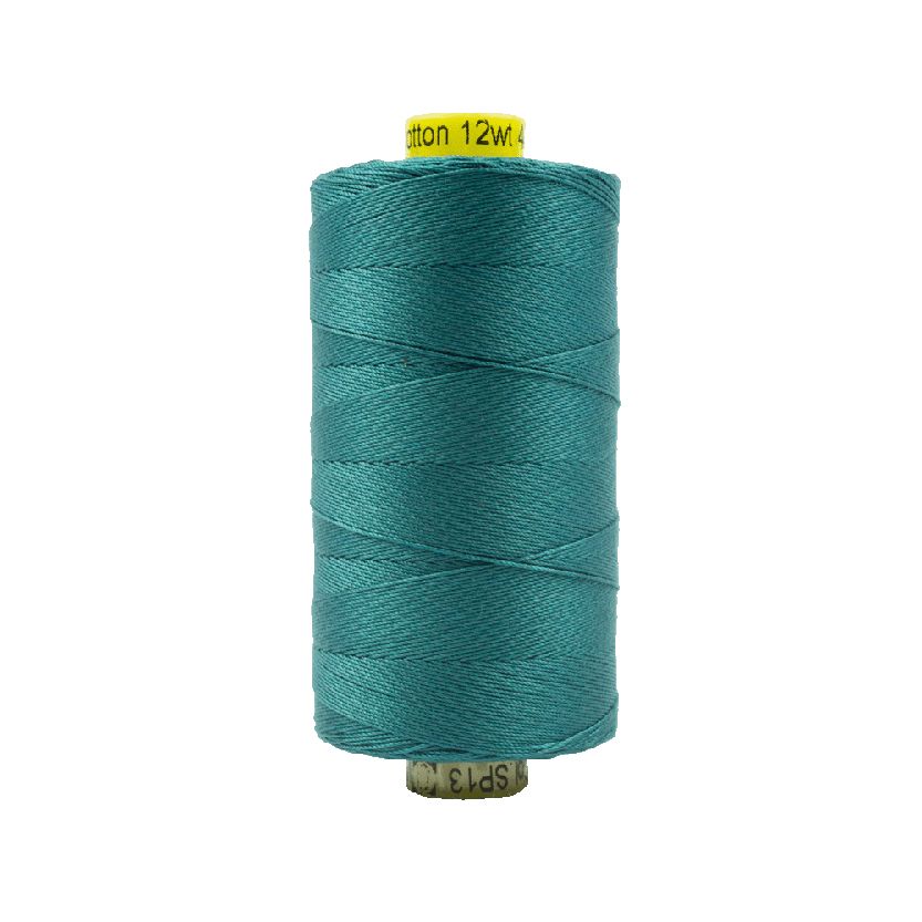 13 - 12wt Cotton Spagetti 400m - Deep Ocean Green/Blue by Wonderfil