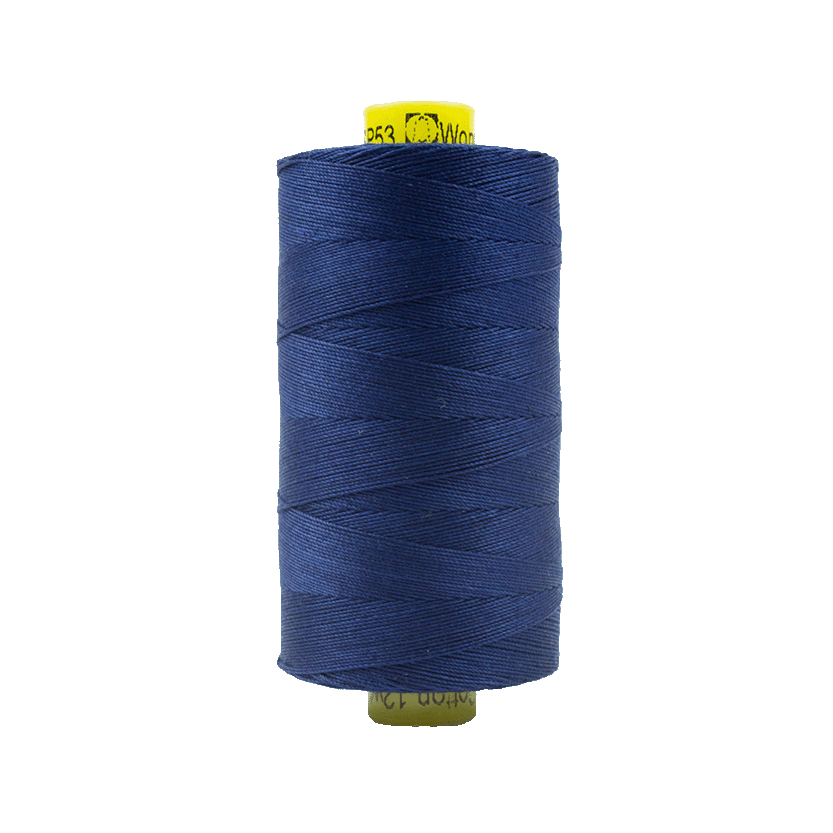 53 - 12wt Cotton Spagetti 400m - Bright Navy by Wonderfil