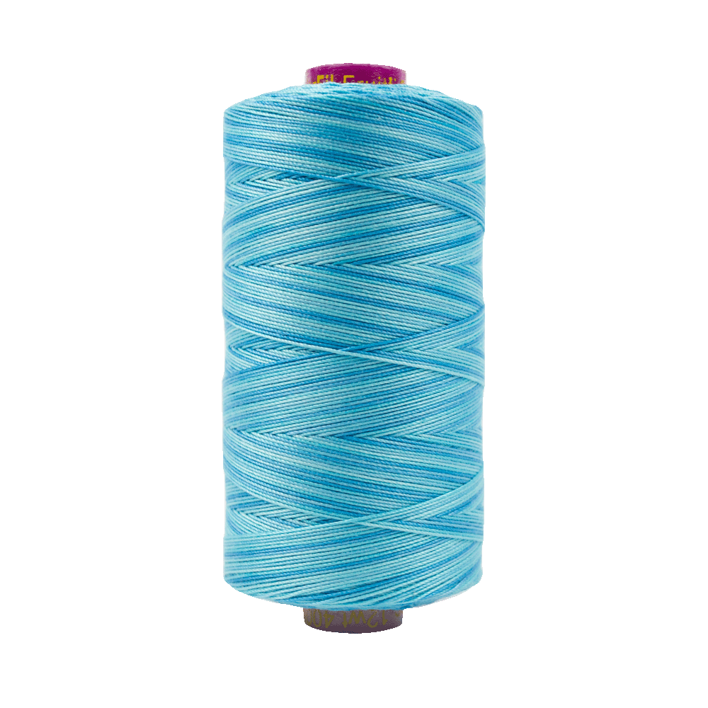 23 - Fruitti 12wt Cotton 400m - Sea Blue by Wonderfil