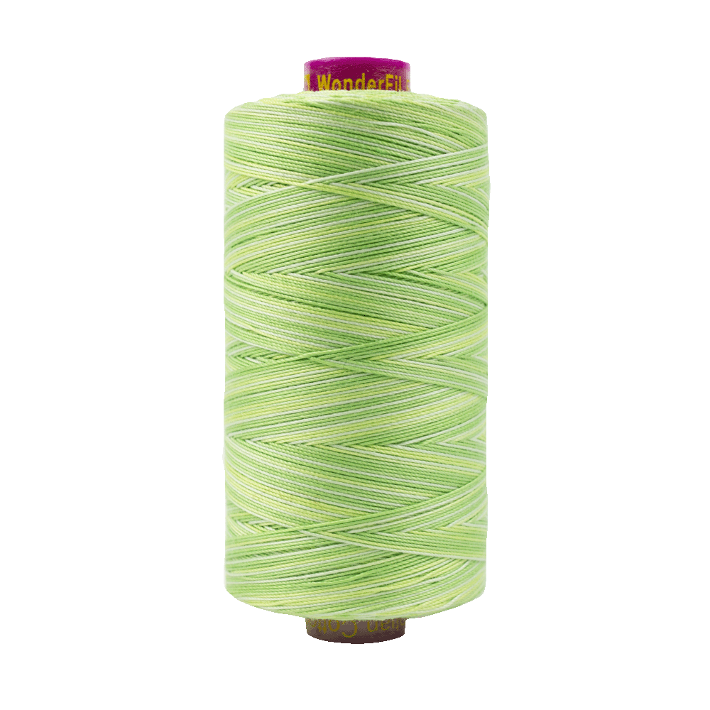 28 - Fruitti 12wt Cotton 400m - Lime by Wonderfil