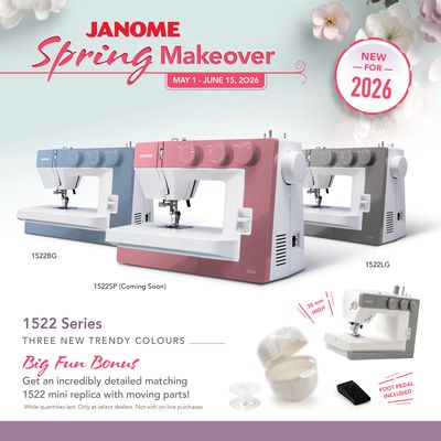 Janome 1522 - Spring Make Over Promo