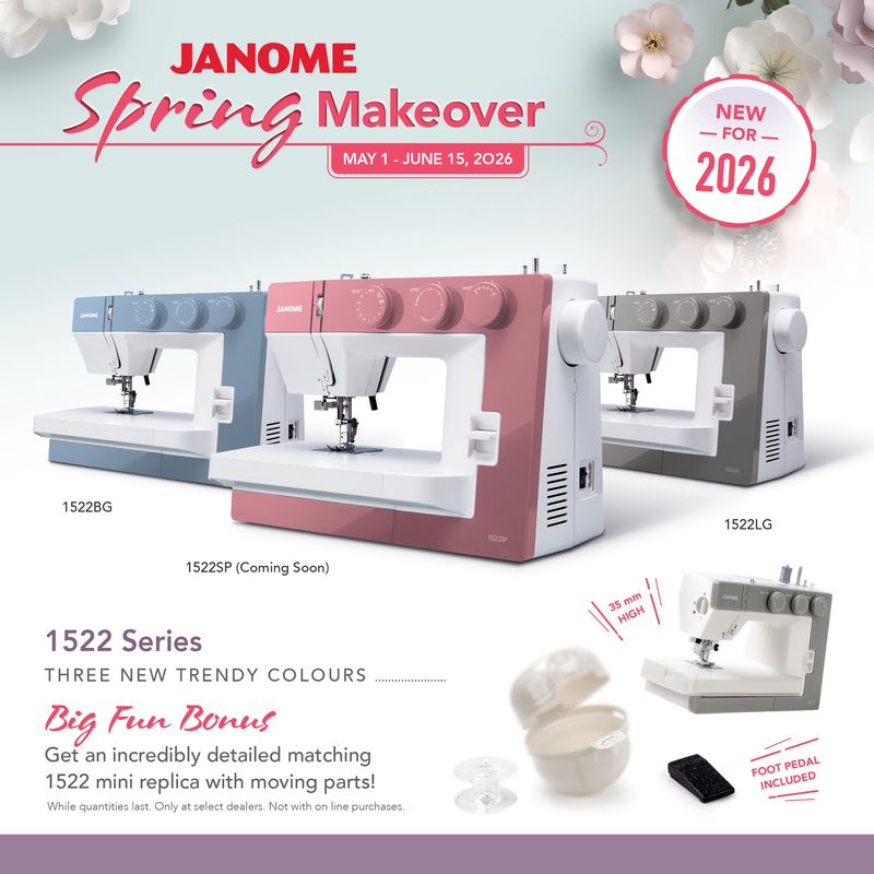 Janome 1522 - Spring Make Over Promo