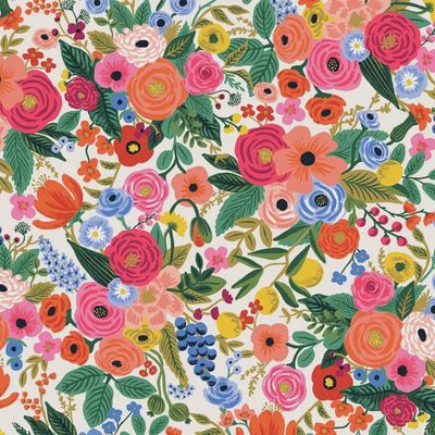 Wildwood Petite Garden Party in Cream by Rifle Paper Co. for Cotton + Steel