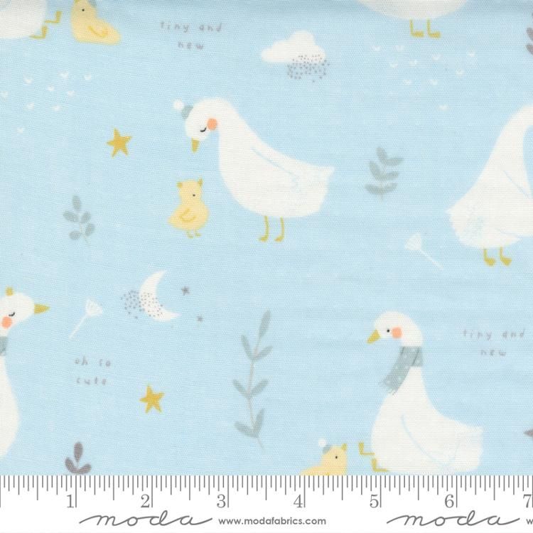 Little Ducklings Double Gauze 60" wide - Blue