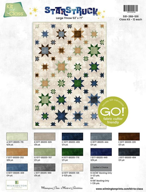 Wilmington Prints | Starstruck Quilt Kit | Approx. 53" x 77"