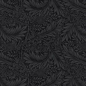 William Morris Larkspur 108" Wideback in Black | V &amp; A
