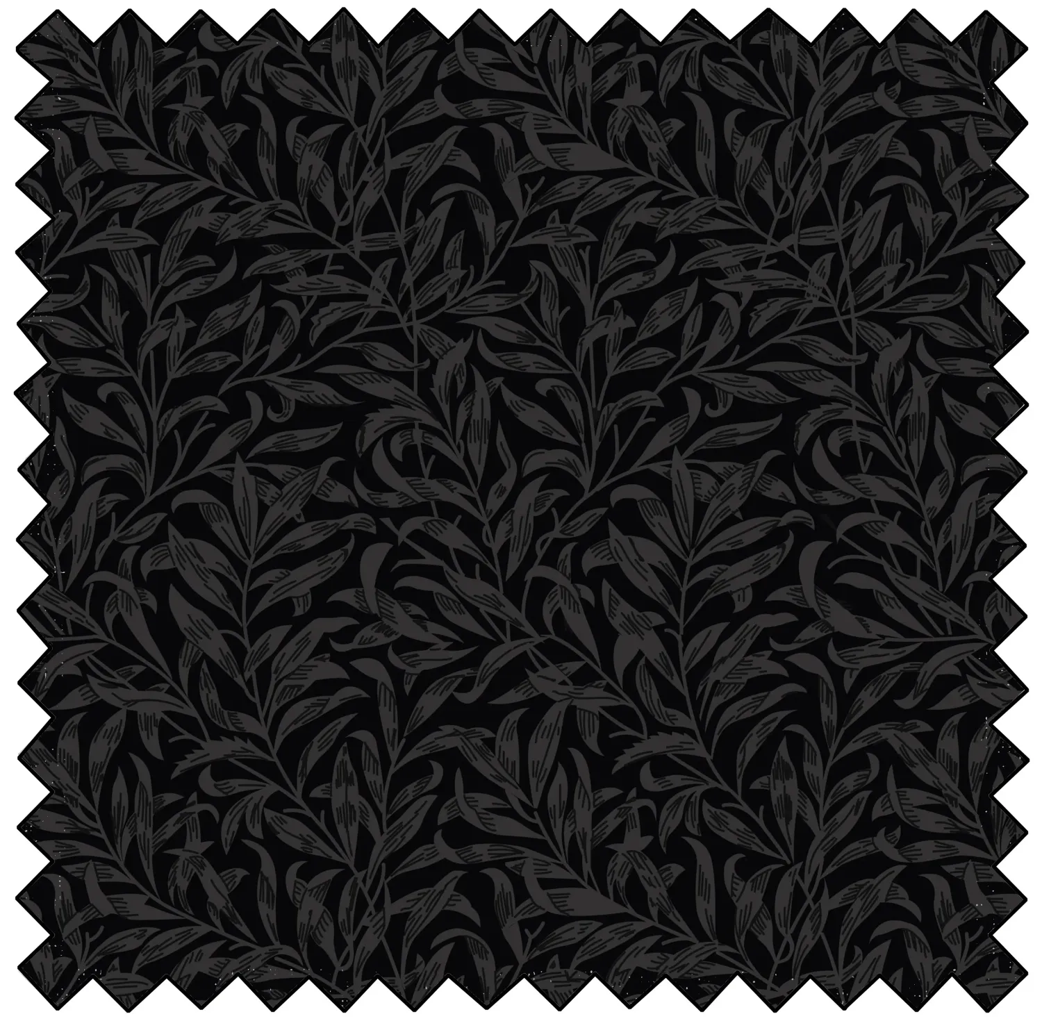 William Morris Willow Bough 108" Wideback in Black | V &amp; A