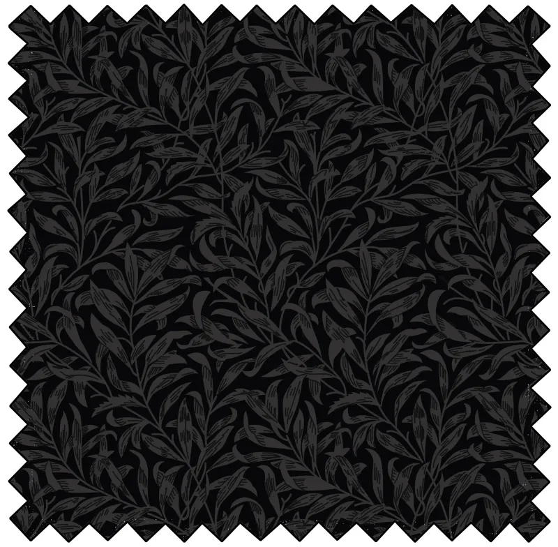 William Morris Willow Bough 108" Wideback in Black | V &amp; A
