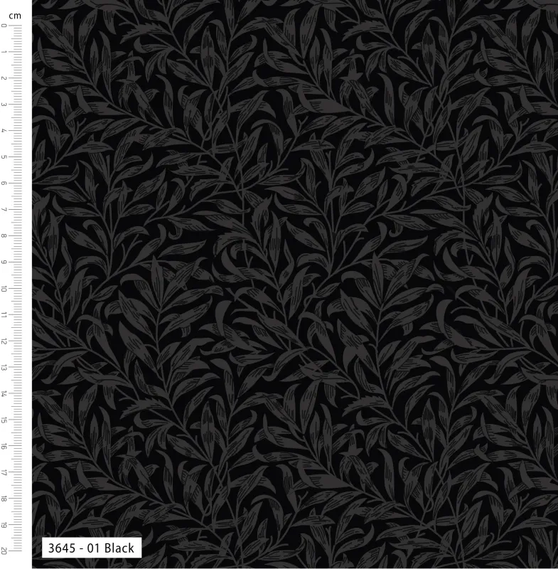 William Morris Willow Bough 108" Wideback in Black | V &amp; A