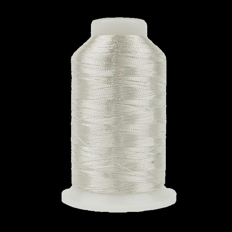 MT881 - Spotlite Metallic with Rayon Core 1000m, Silver by Wonderfil
