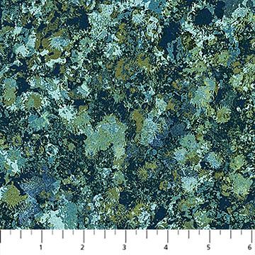 Imprint Flannel - Texture in Dark Blue Teal for Northcott Fabrics