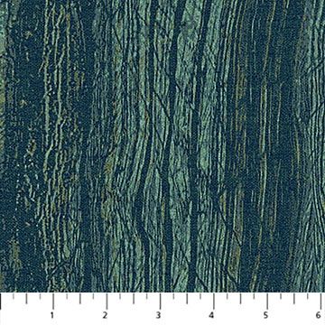 Imprint Flannel - Woodgrain in Dark Blue for Northcott Fabrics