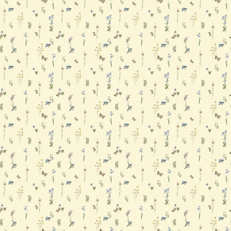 Story Book Plants in Yellow for FIGO Fabrics
