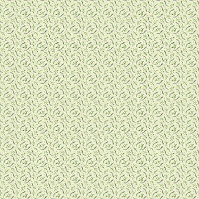 Story Book Leaves in Green for FIGO Fabrics