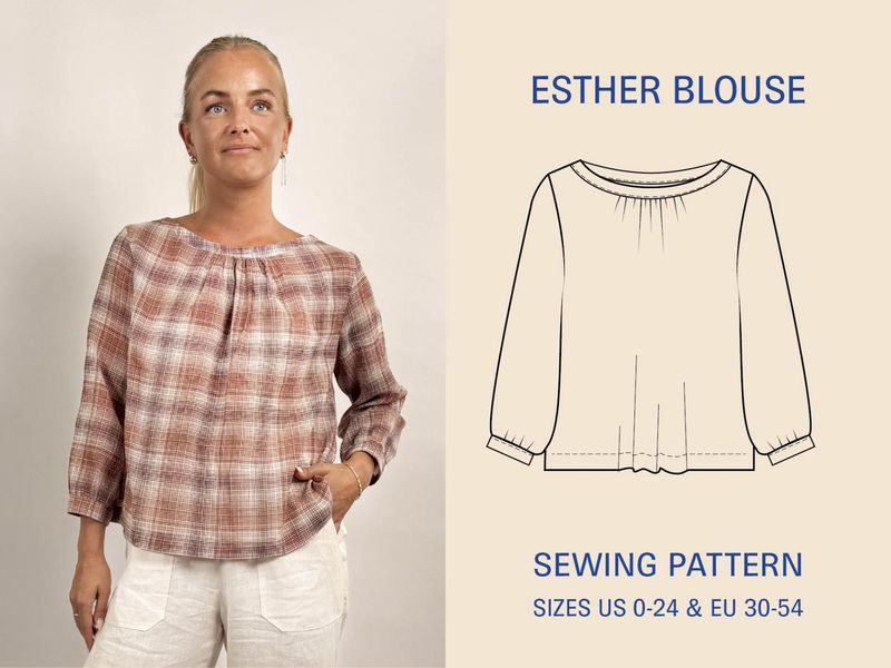 Wardrobe by Me - Esther Blouse - Paper Pattern