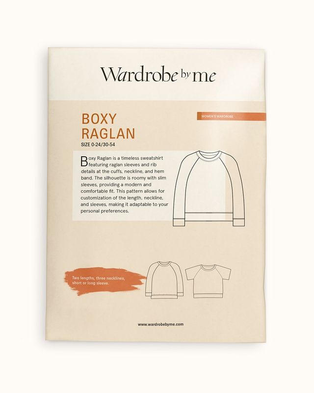 Wardrobe by Me - Boxy Raglan Sweater - Paper Pattern