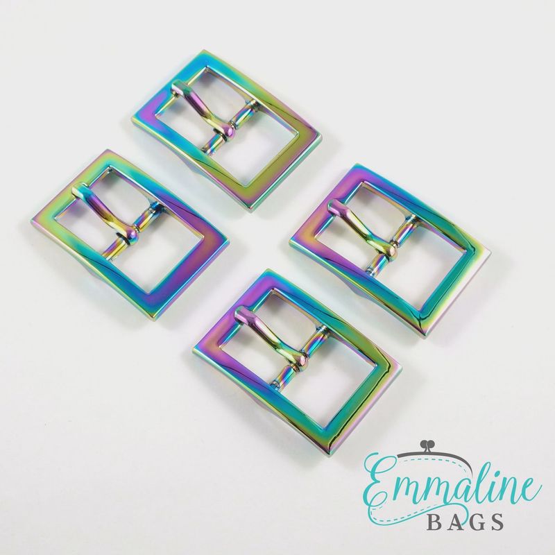 Emmaline 1" (25mm) Double Ended Pin Buckles - 4 Pack