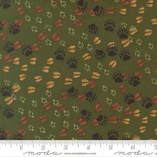 Northwoods Lodge | Animal Tracks in Pine | by Deb Strain for Moda