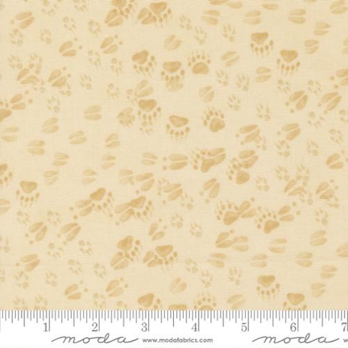Northwoods Lodge | Animal Tracks in Natural | by Deb Strain for Moda